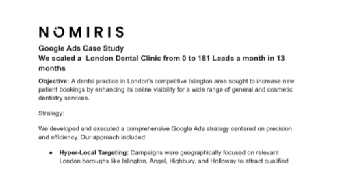 Dental Clinic Case Study Thumbnail
