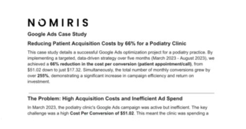 Podiatry Clinic Case Study Thumbnail